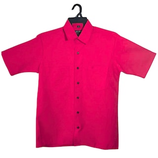 Foto 1 | Camisa Dodobypaco Liso Rojo Manga Corta