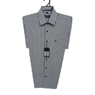 Foto 1 | Camisa Dodobypaco Cuadros Negros Manga Corta