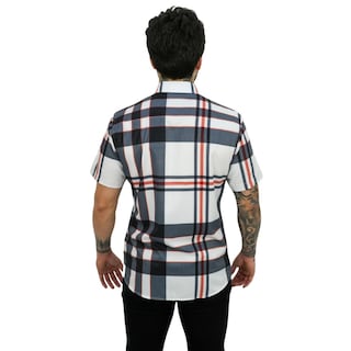 Foto 2 | Camisa Vassari Barabas 3vss01 Blanca Negro Para Hombre
