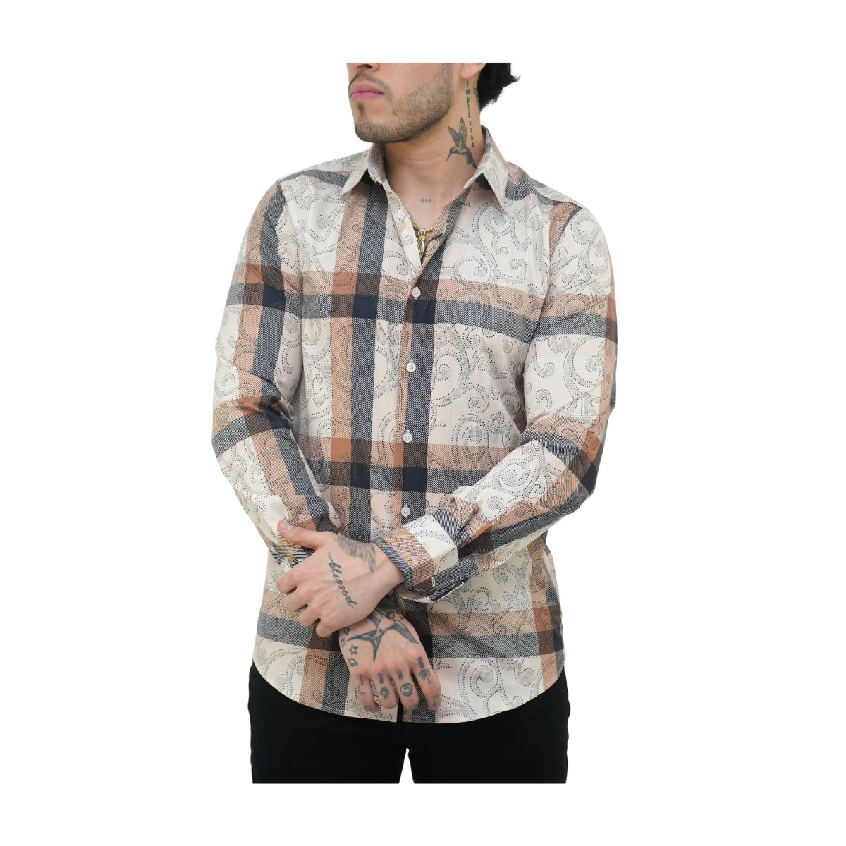 Camisa Platini Para Hombre Fpl9618 Blanco