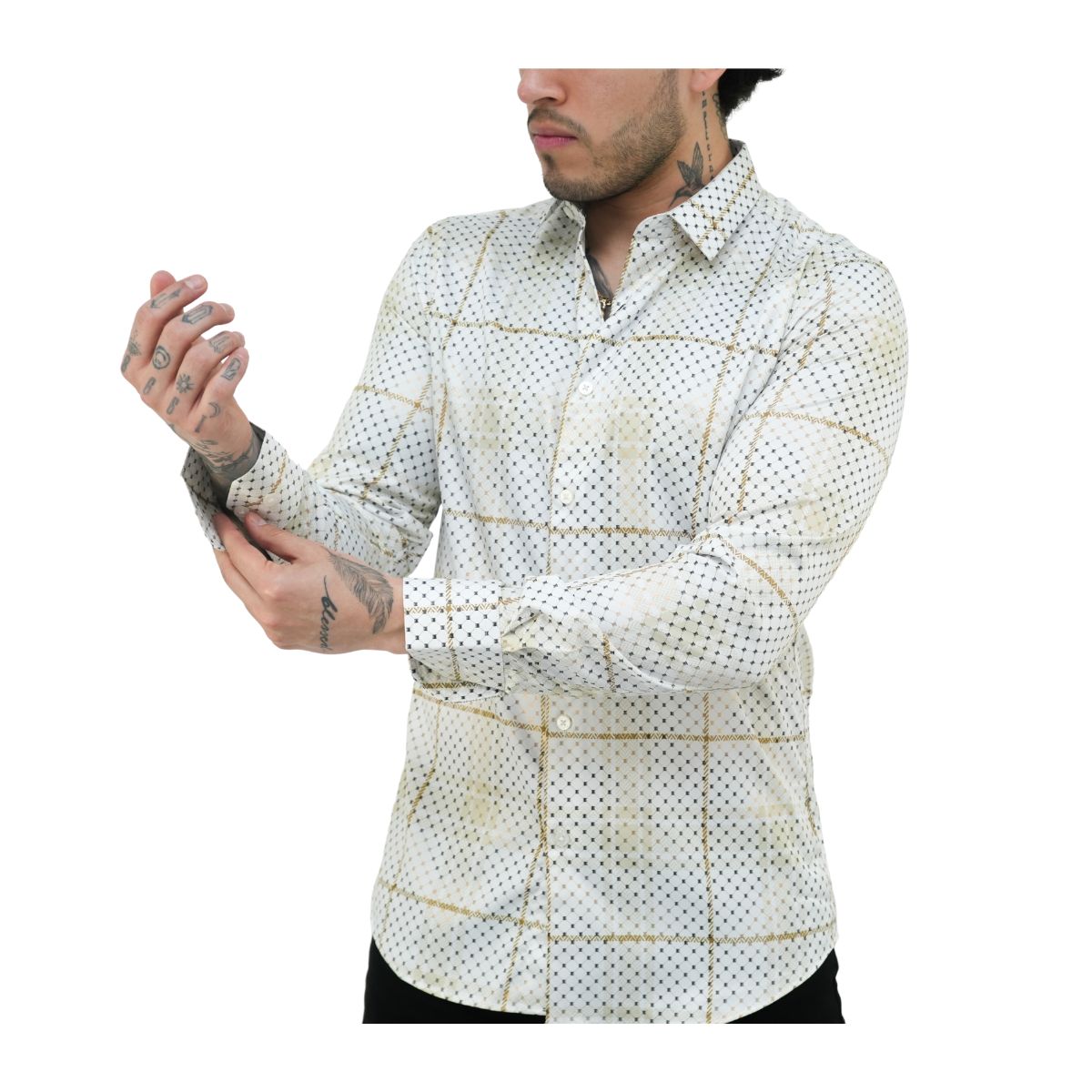 Camisa Platini Para Hombre Fpl9436 Blanco