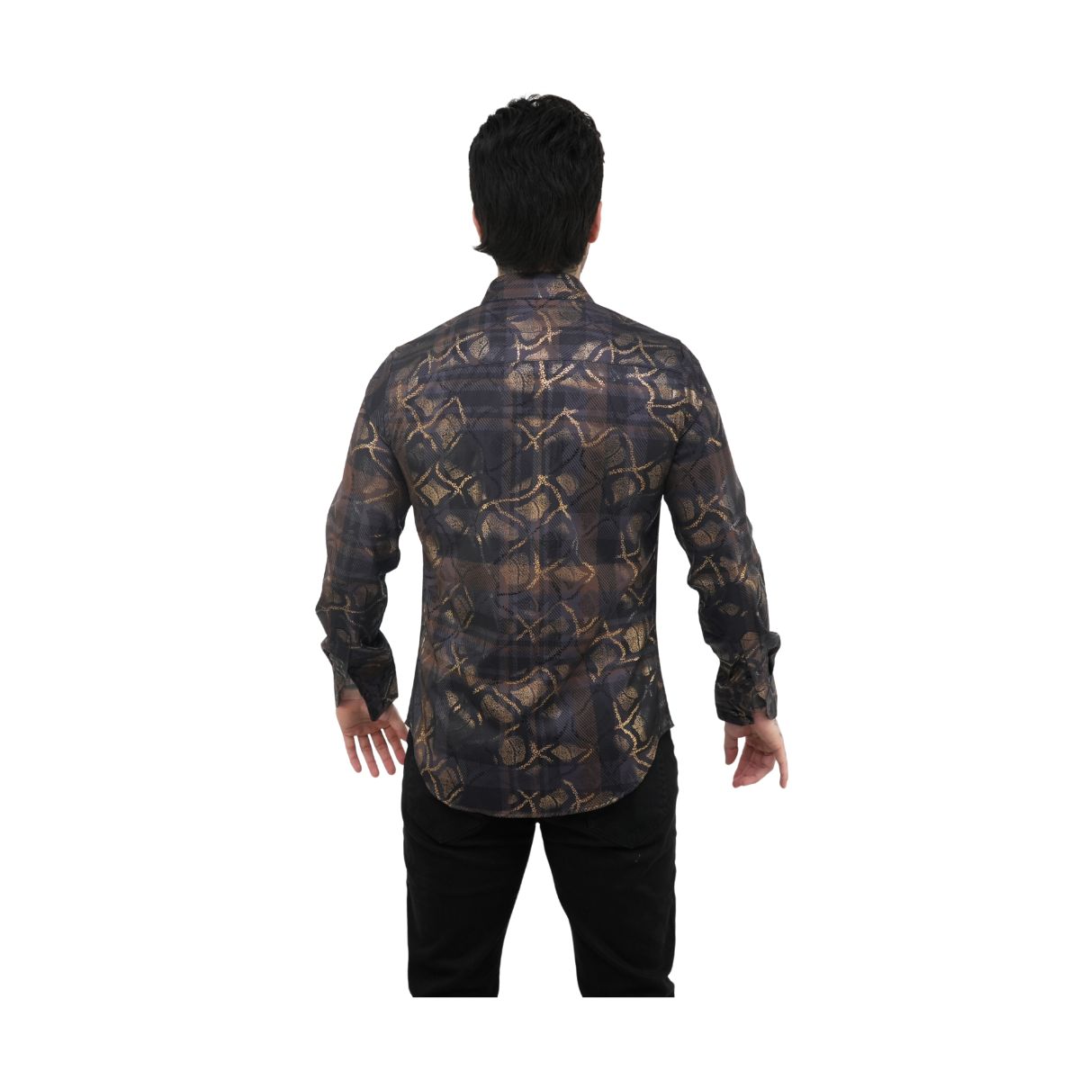 Foto 2 | Camisa Platini Para Hombre Fpl8805 Negro