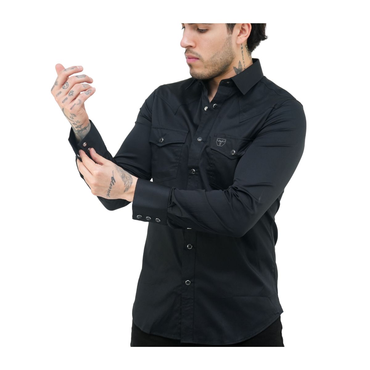 Camisa Platini Para Hombre Pwl10828 Negro