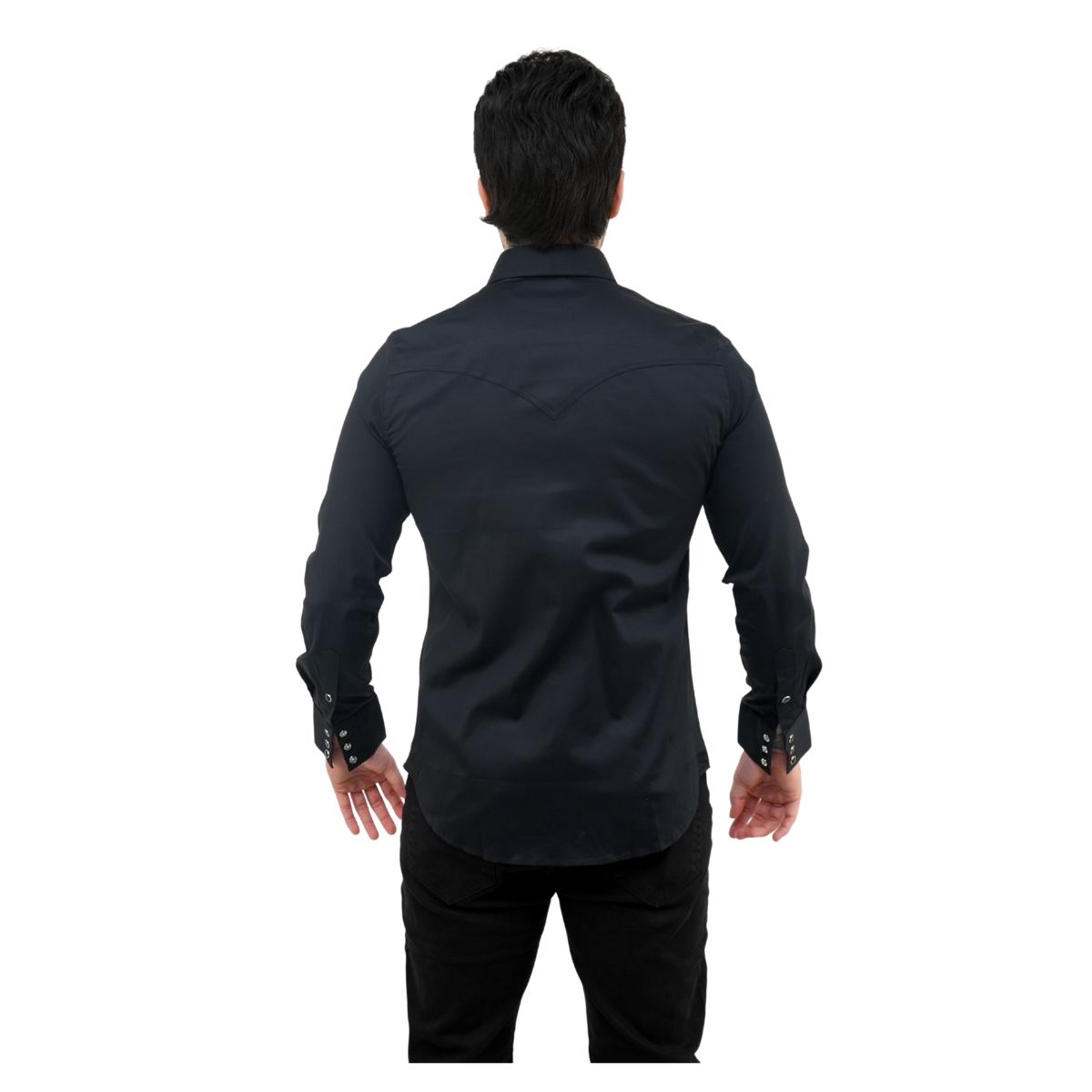 Foto 3 pulgar | Camisa Platini Para Hombre Pwl10828 Negro