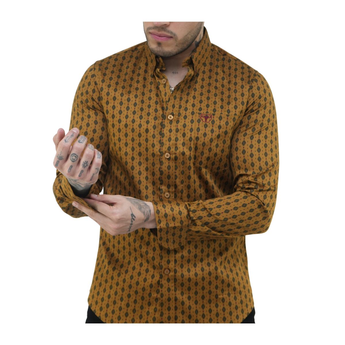 Camisa Platini Para Hombre Cwl9087 Dorado