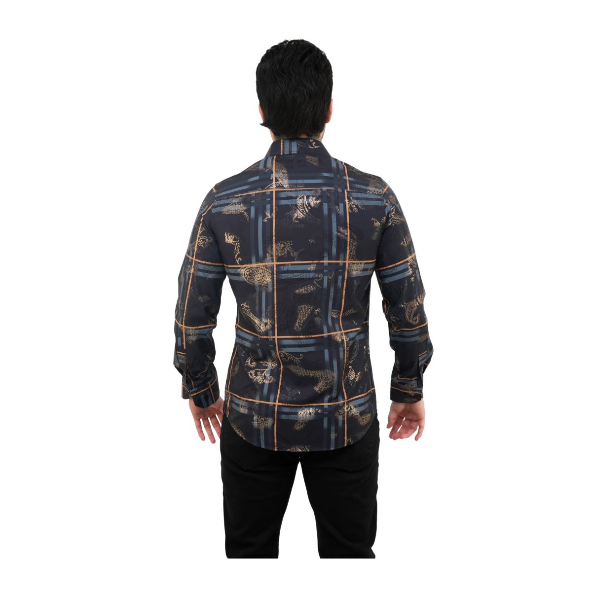 Foto 3 pulgar | Camisa Platini Para Hombre Fpl9624 Negro