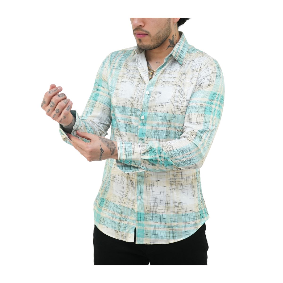Camisa Platini Para Hombre Fpl9226 Blanco