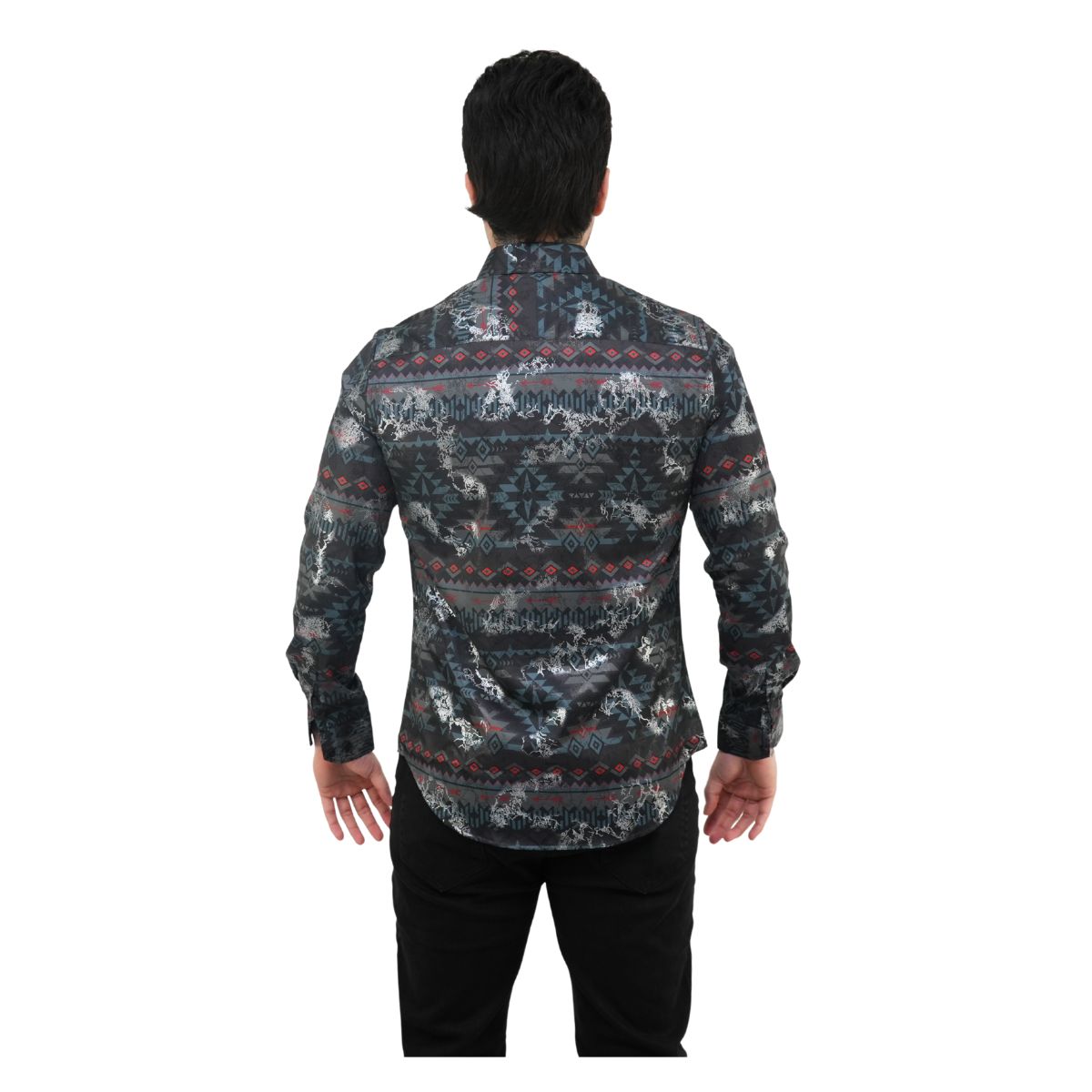 Foto 2 | Camisa Platini Para Hombre Fpl8810 Negro