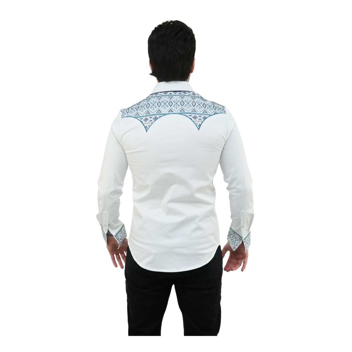 Foto 3 pulgar | Camisa Platini Para Hombre Ecl9851 Blanco