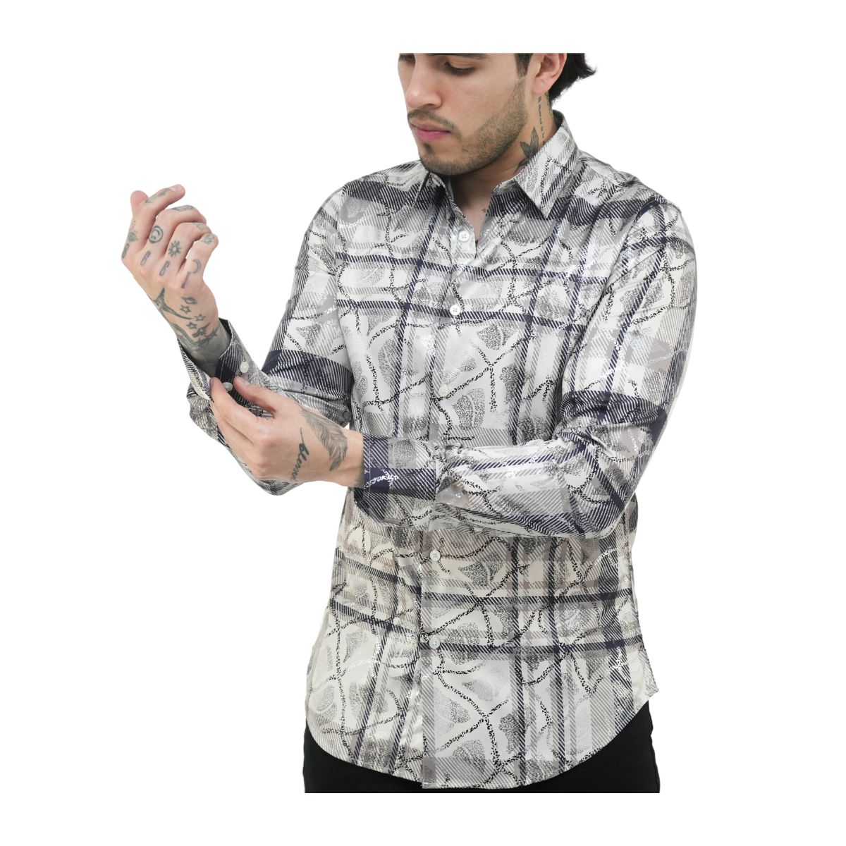 Camisa Platini Para Hombre Fpl8809 Blanco