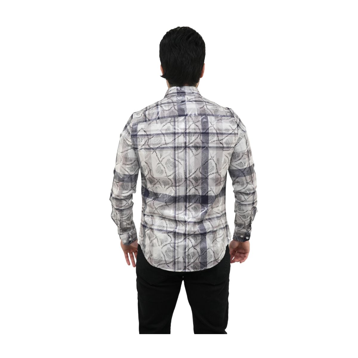 Foto 3 pulgar | Camisa Platini Para Hombre Fpl8809 Blanco