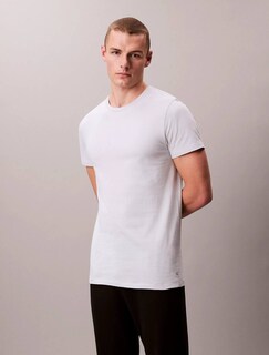 Foto 2 | Camisetas Calvin Klein Algodon Cuello Redondo Comodo 4036311 3 Pack - Original