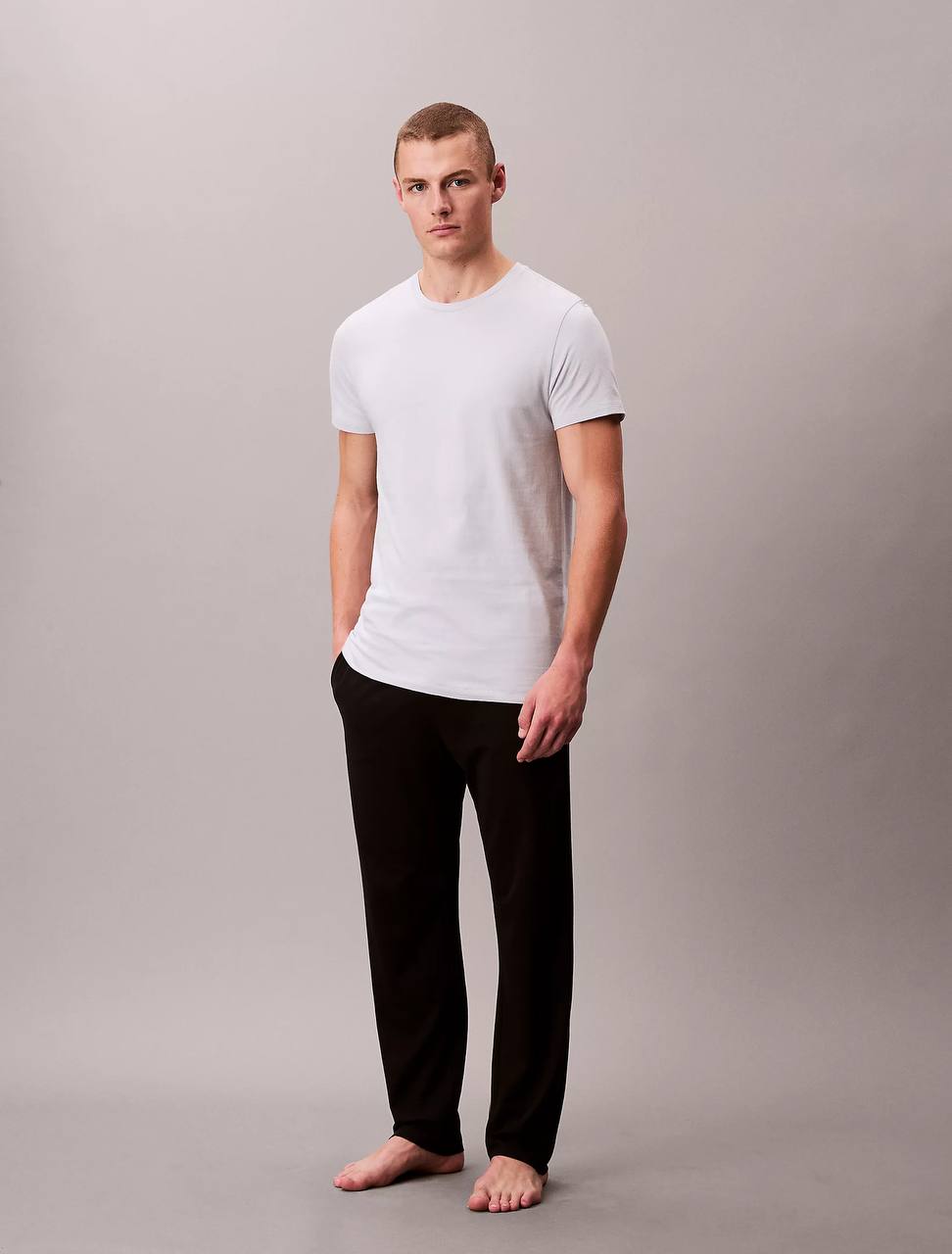 Foto 4 pulgar | Camisetas Calvin Klein Algodon Cuello Redondo Comodo 4036311 3 Pack - Original