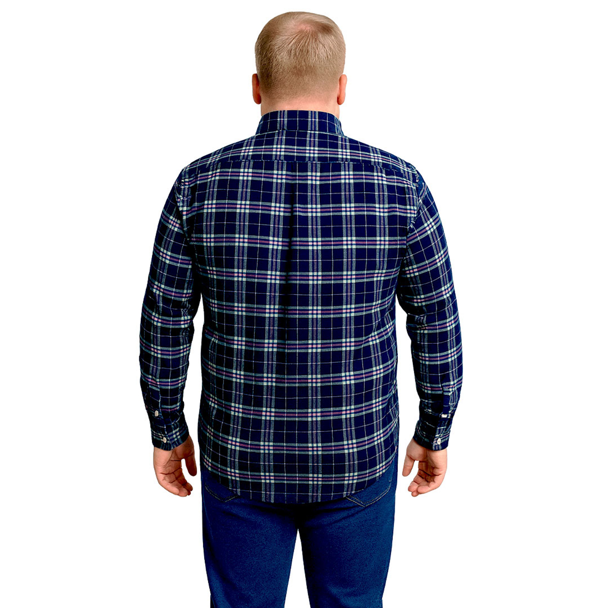 Foto 3 pulgar | Camisa Cuadros Big Kong Tallas Grandes Hombre Manga Larga