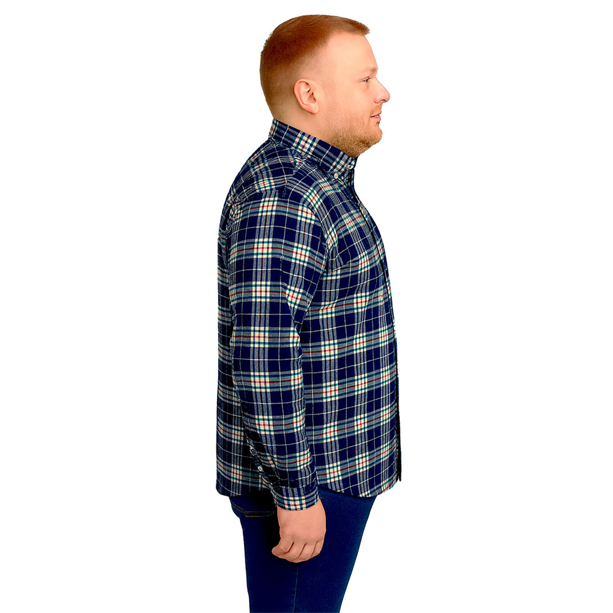 Foto 4 pulgar | Camisa Cuadros Big Kong Tallas Grandes Hombre Manga Larga