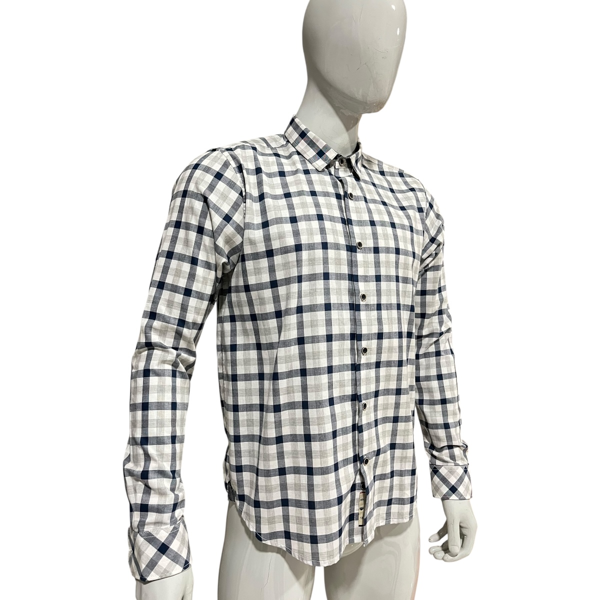 Foto 6 pulgar | Camisa Corte Regular Para Caballero A Cuadros Gris Zarevich Collection