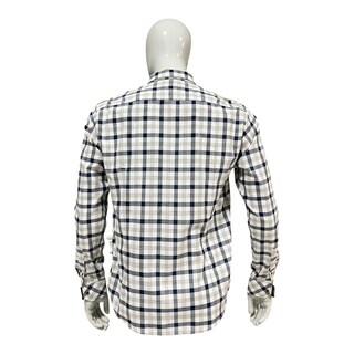 Foto 6 | Camisa Corte Regular Para Caballero A Cuadros Gris Zarevich Collection