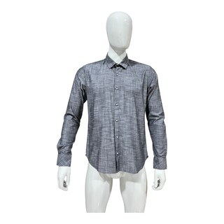 Foto 2 | Camisa Gris Bordado Para Caballero Zarevich Collection