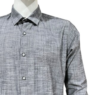 Foto 4 | Camisa Gris Bordado Para Caballero Zarevich Collection