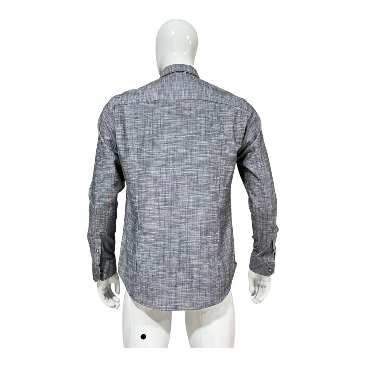 Foto 6 pulgar | Camisa Gris Bordado  Para Caballero Zarevich Collection