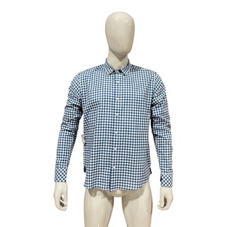 Foto 2 | Camisa Azul Rey/blanco Cuadros Para Caballero Zarevich Collection