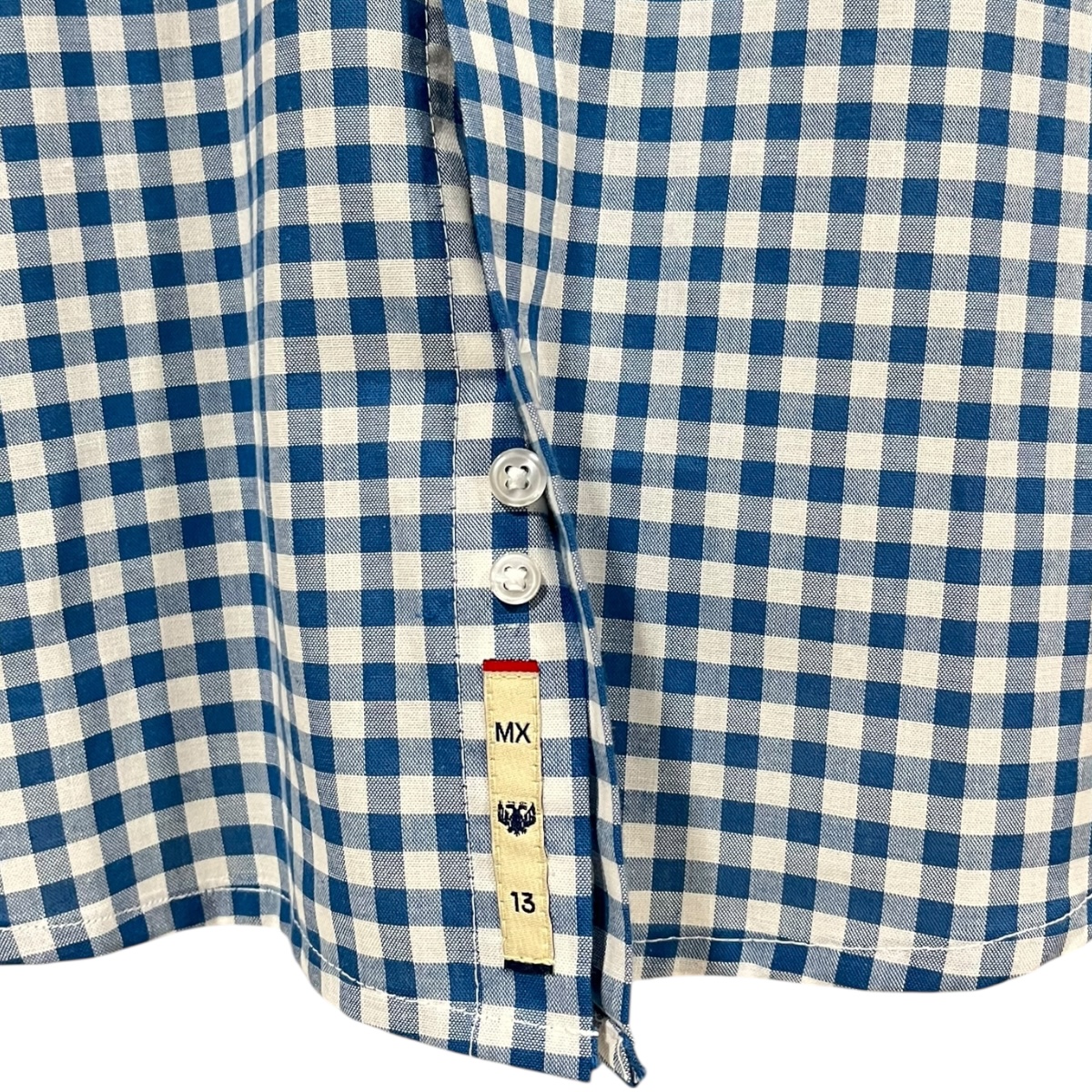 Foto 5 pulgar | Camisa Azul Rey/blanco Cuadros Para Caballero Zarevich Collection