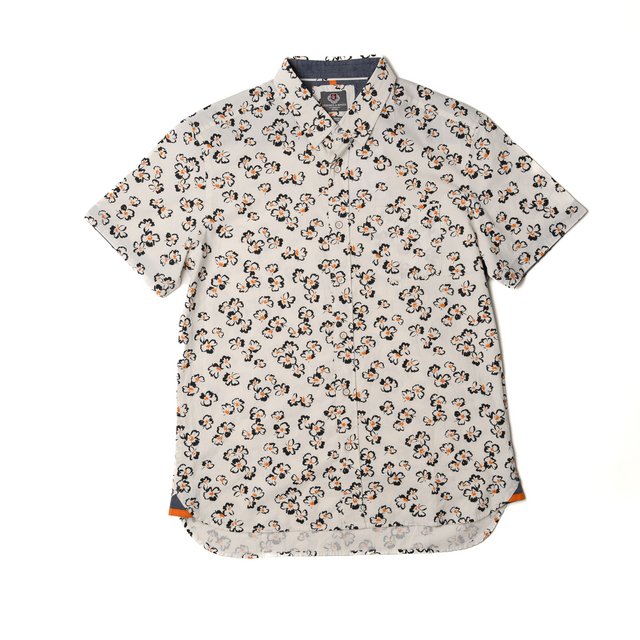 Camisa Stitches & Rivets color Blanco Manga Corta Estampado Floral