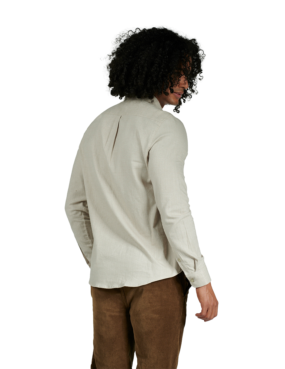 Foto 3 pulgar | Camisa Comfort Fit Generra 228200 color Beige