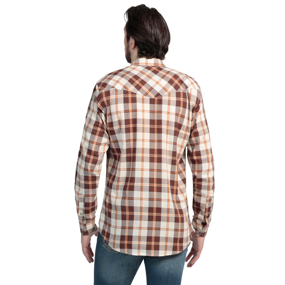 Foto 4 pulgar | Camisa Regular Fit Manga Larga Wrangler Hombre 782 Color Marrón