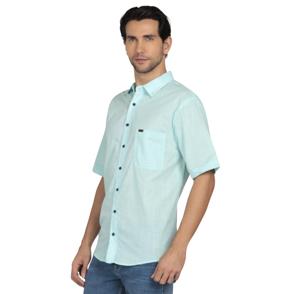 Foto 3 pulgar | Camisa Ultra Slim Lee Hombre Manga Corta 25m5 Color Azul