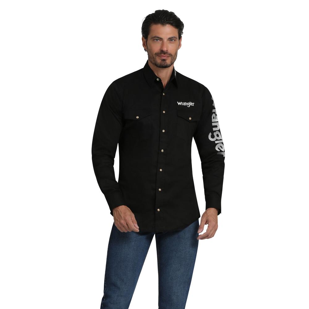 Foto 2 pulgar | Camisa Vaquera Manga Larga Wrangler Hombre 685 Color Negro