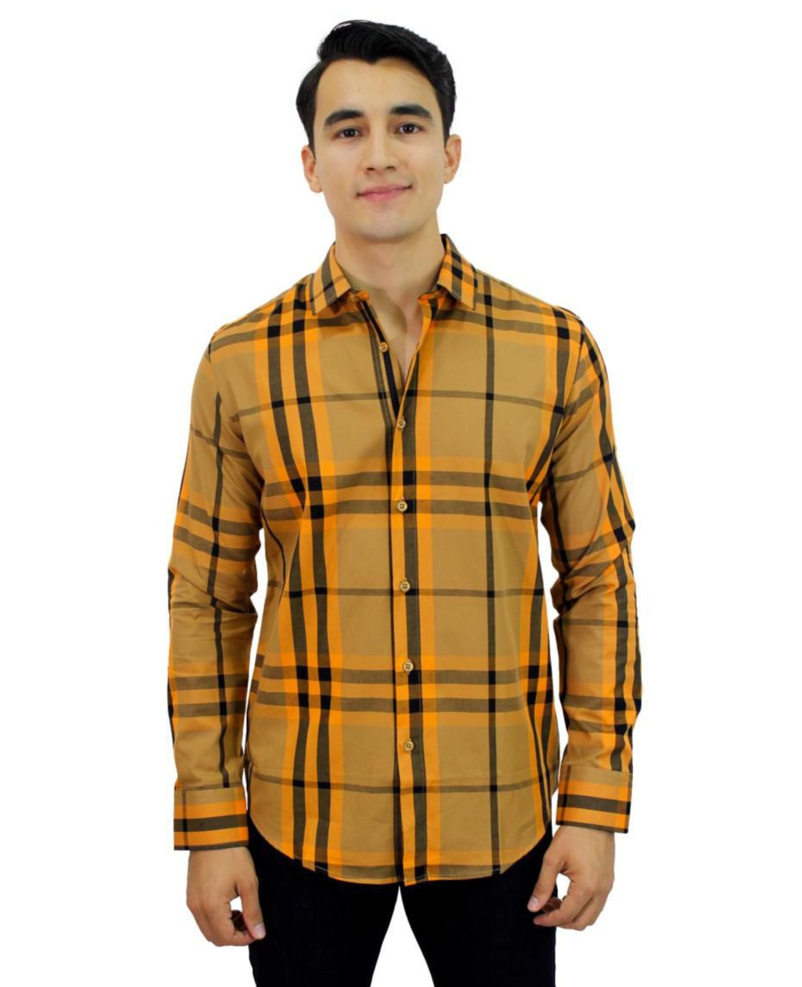 Foto 2 pulgar | Camisa Ravalli color Marrón para Hombre