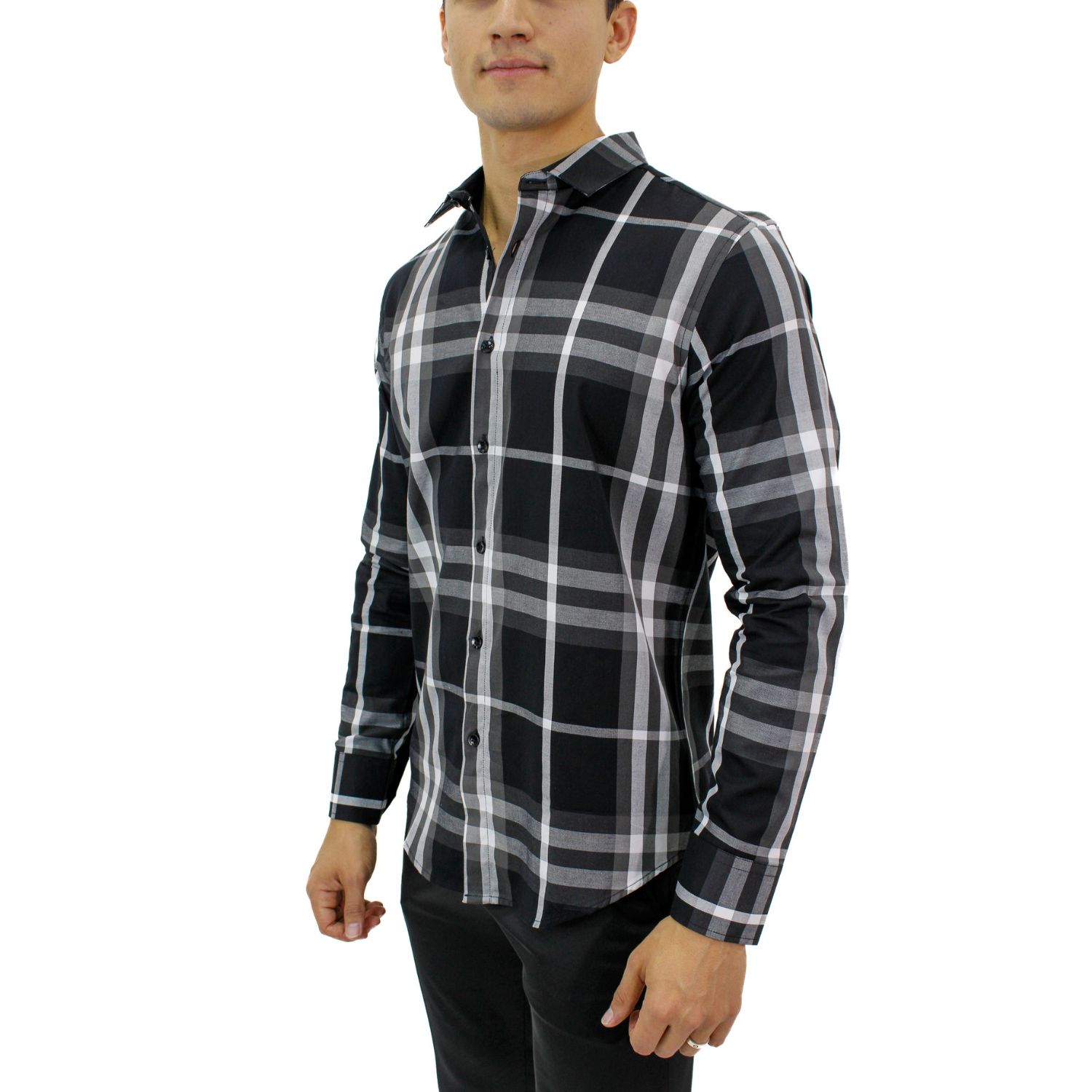 Foto 4 pulgar | Camisa Para Hombre Marca Ravalli Color Negro Msh-680-76