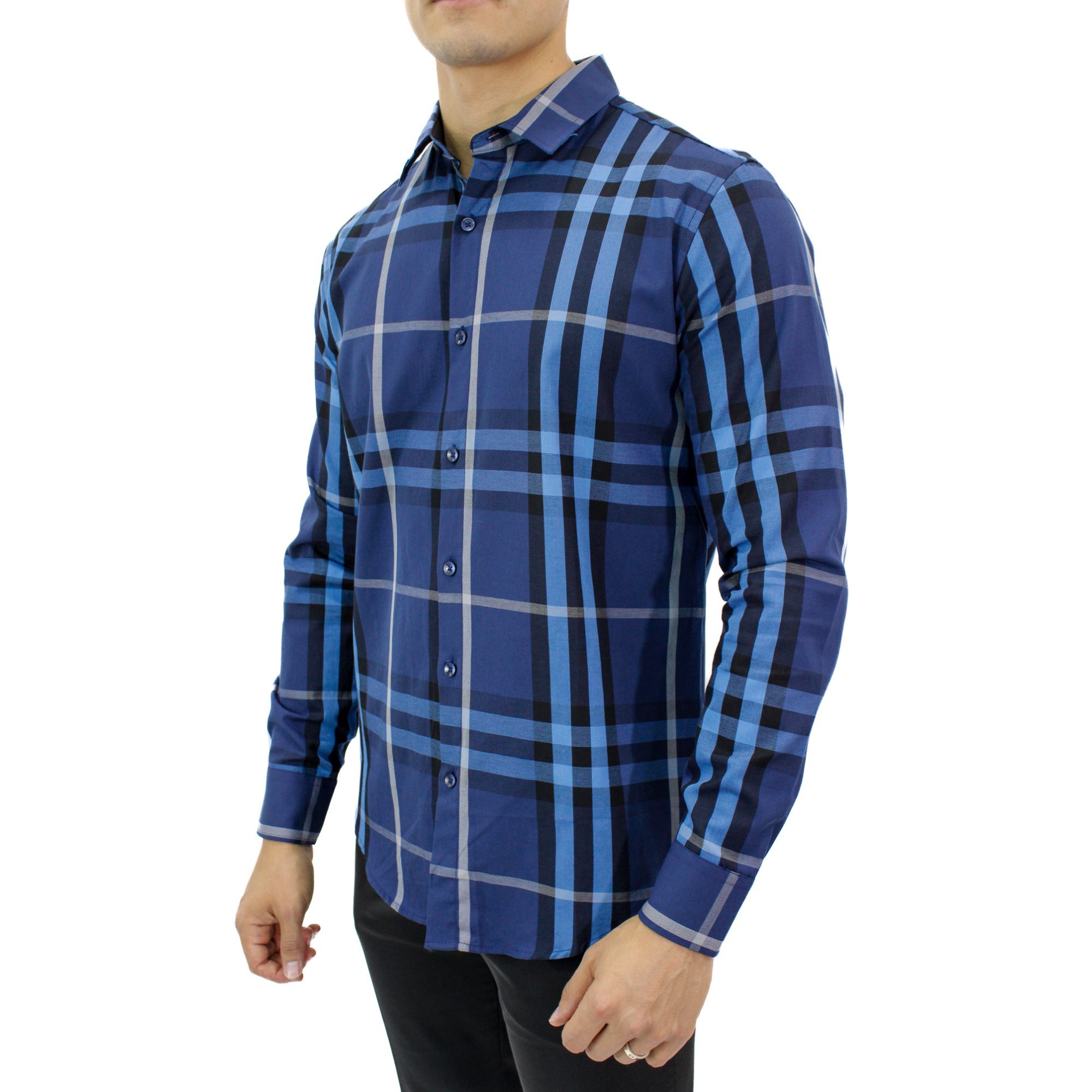 Foto 5 pulgar | Camisa Ravalli color Azul Msh-680-75 para Hombre