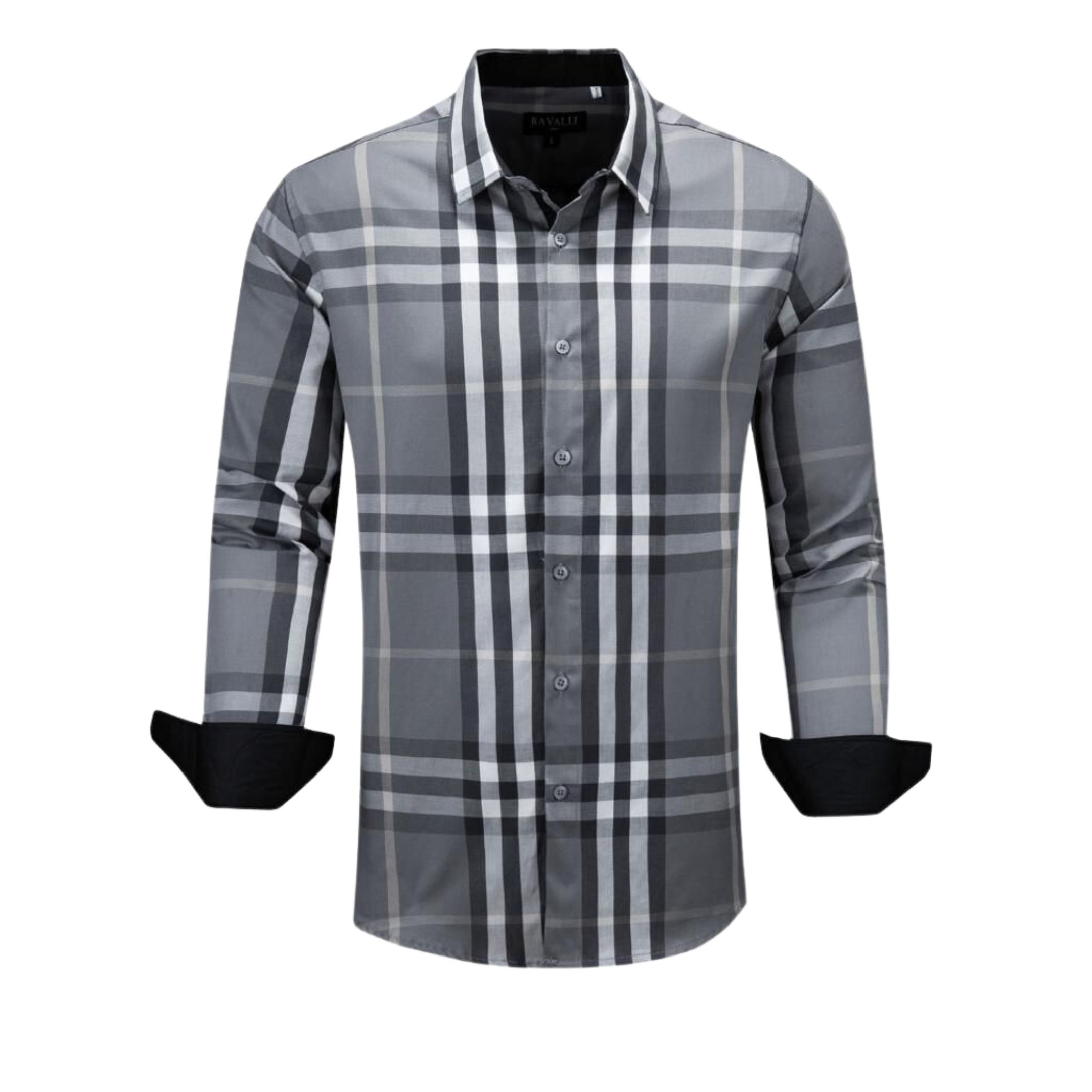 Foto 2 pulgar | Camisa Para Hombre Marca Color Gris Ravalli Msh-680-48