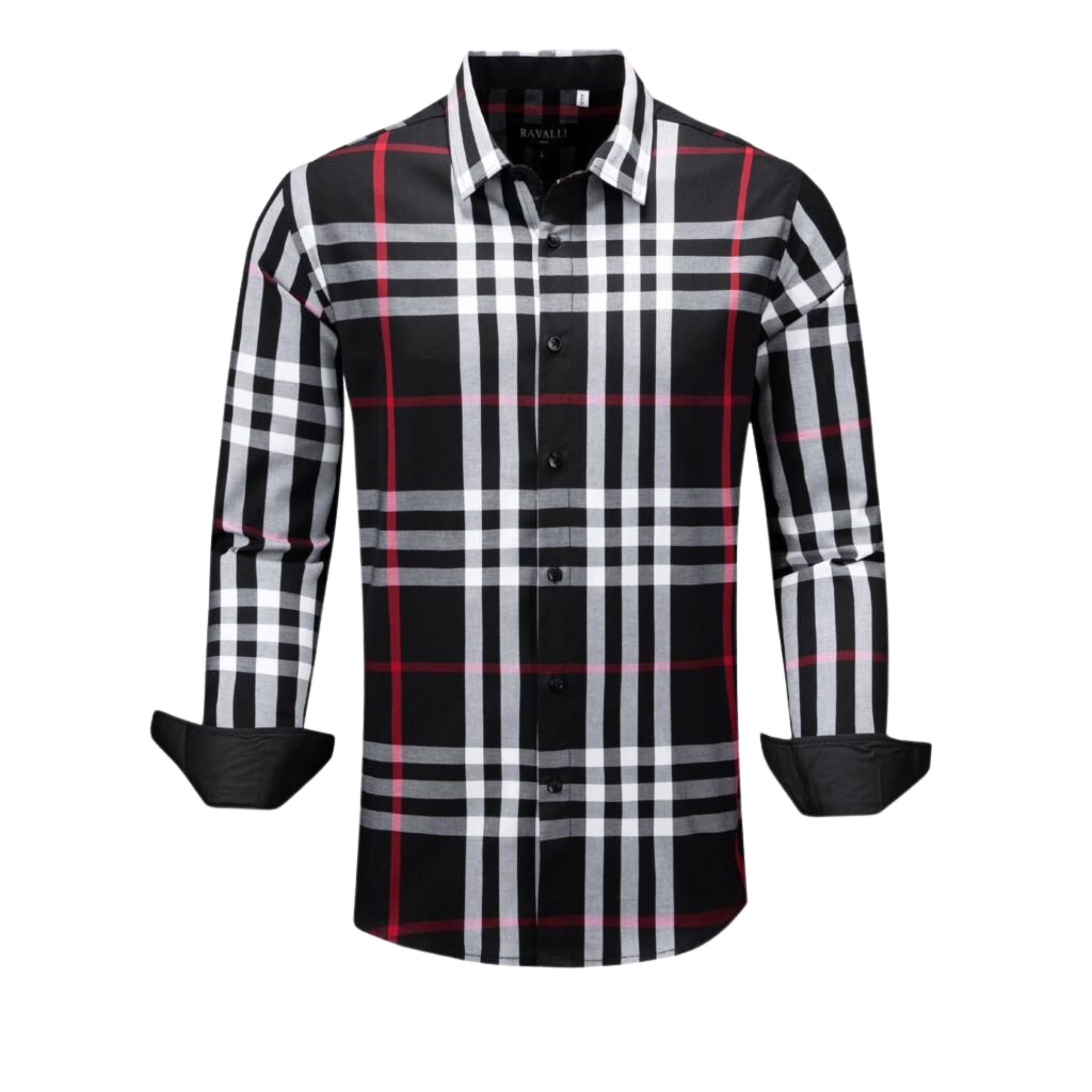 Foto 2 pulgar | Camisa Para Hombre Marca Ravalli Color Negro Msh-680-73