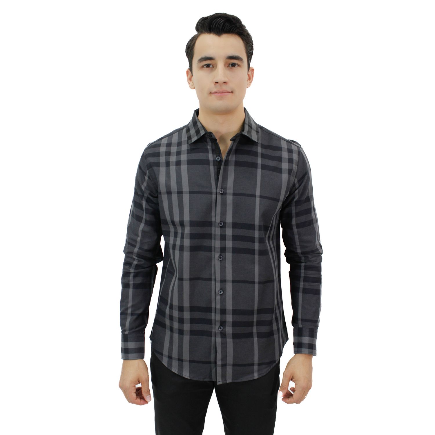 Foto 2 pulgar | Camisa Para Hombre Marca Ravalli Color Negro Msh-680-68