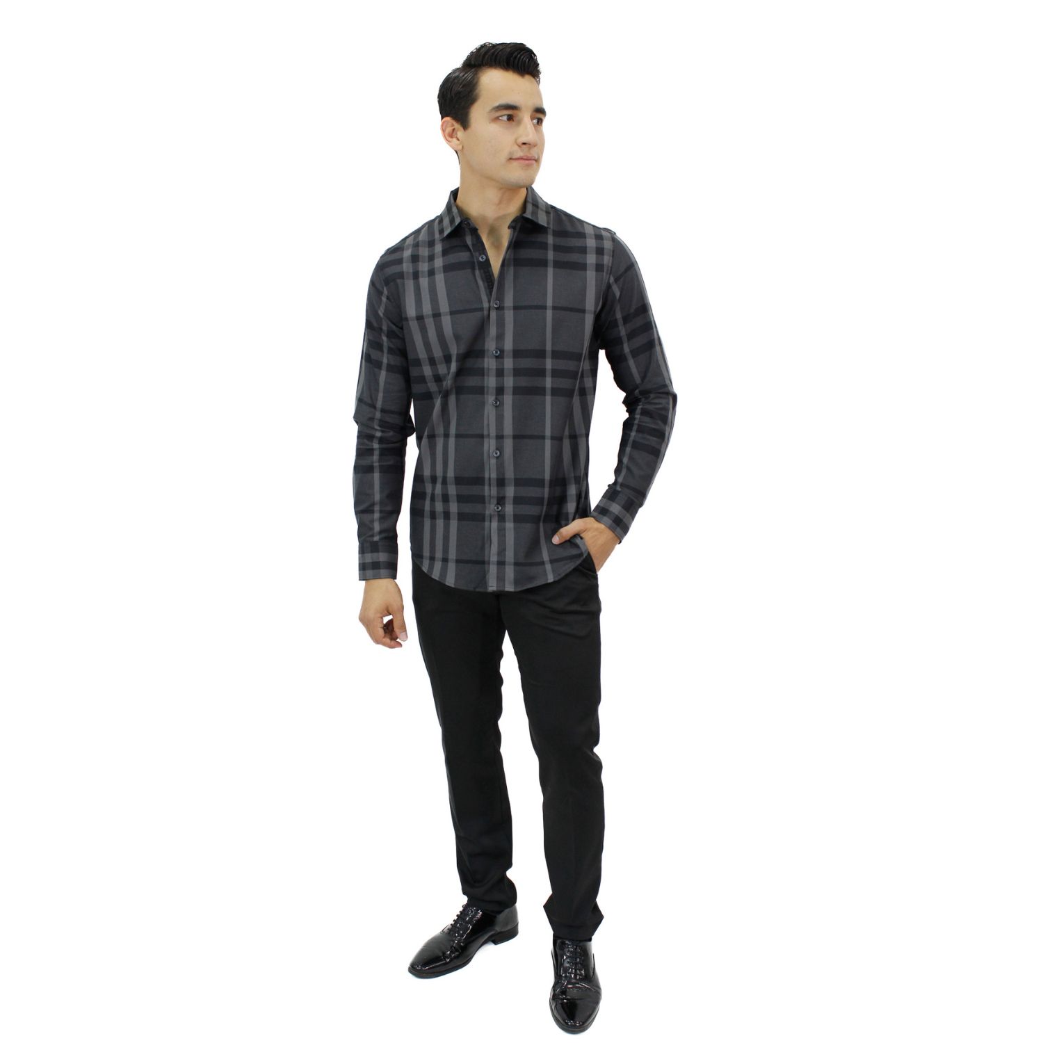 Foto 5 pulgar | Camisa Para Hombre Marca Ravalli Color Negro Msh-680-68