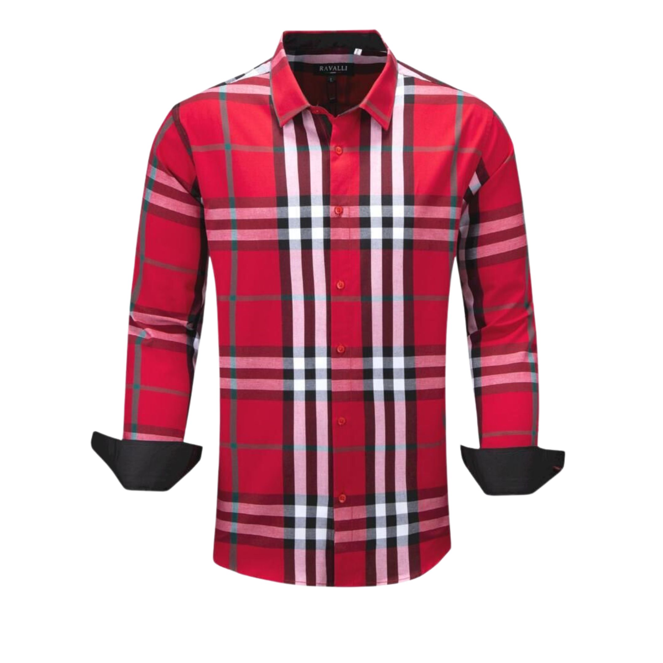 Foto 2 pulgar | Camisa Para Hombre Marca Ravalli Color Rojo Msh-680-23