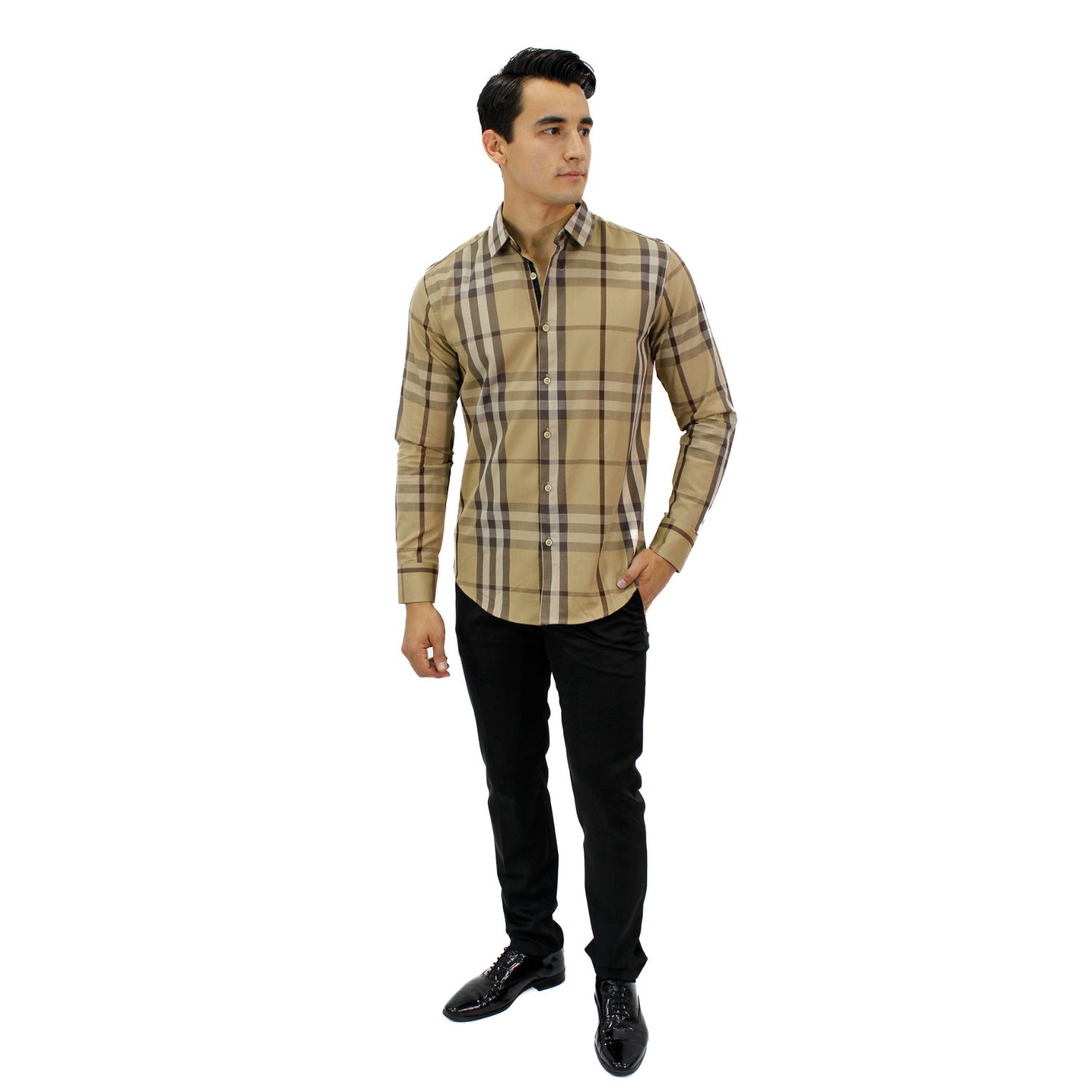 Foto 5 pulgar | Camisa Ravalli MSH-680-50 color Beige para Hombre