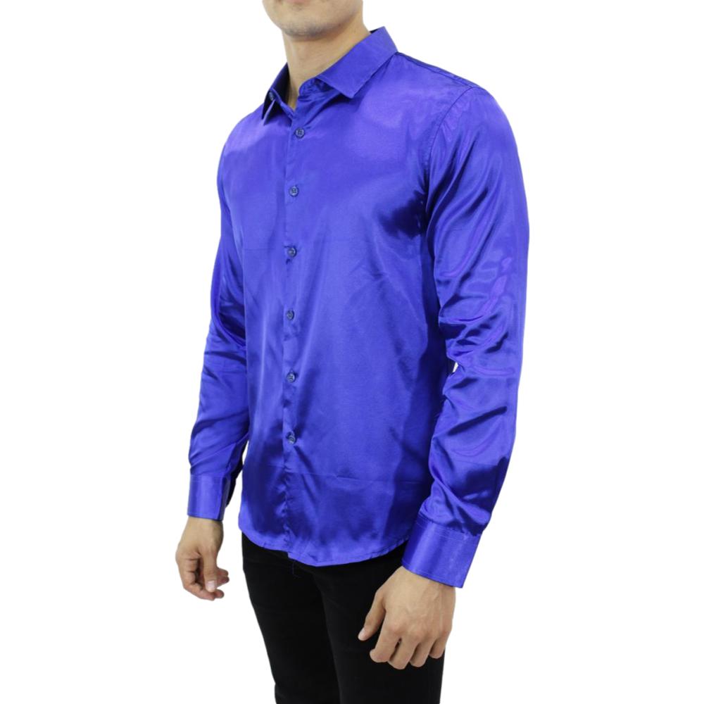 Foto 4 | Camisa Lisa Pavini Pvls-011-07 color Azul para Caballero