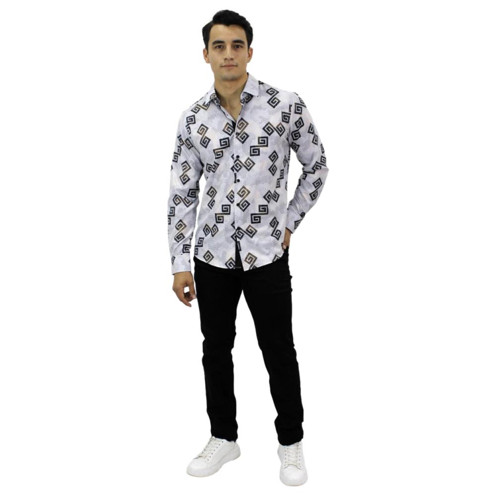 Foto 4 pulgar | Camisa Pavini Blanco Pvls-008-10 de Caballero