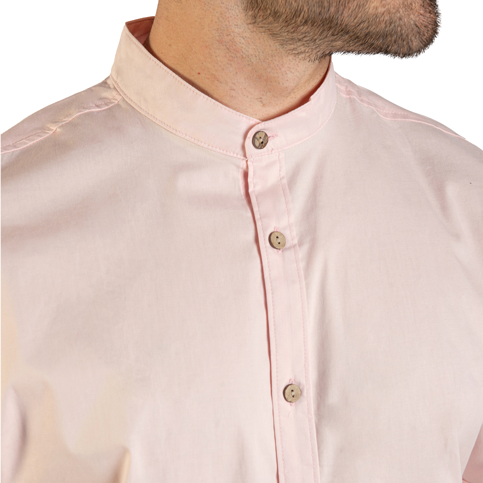 Foto 5 pulgar | Camisa Manga Corta Cuello Mao Chb Chili Beans Clothing Co. Bastretch Color Rosa