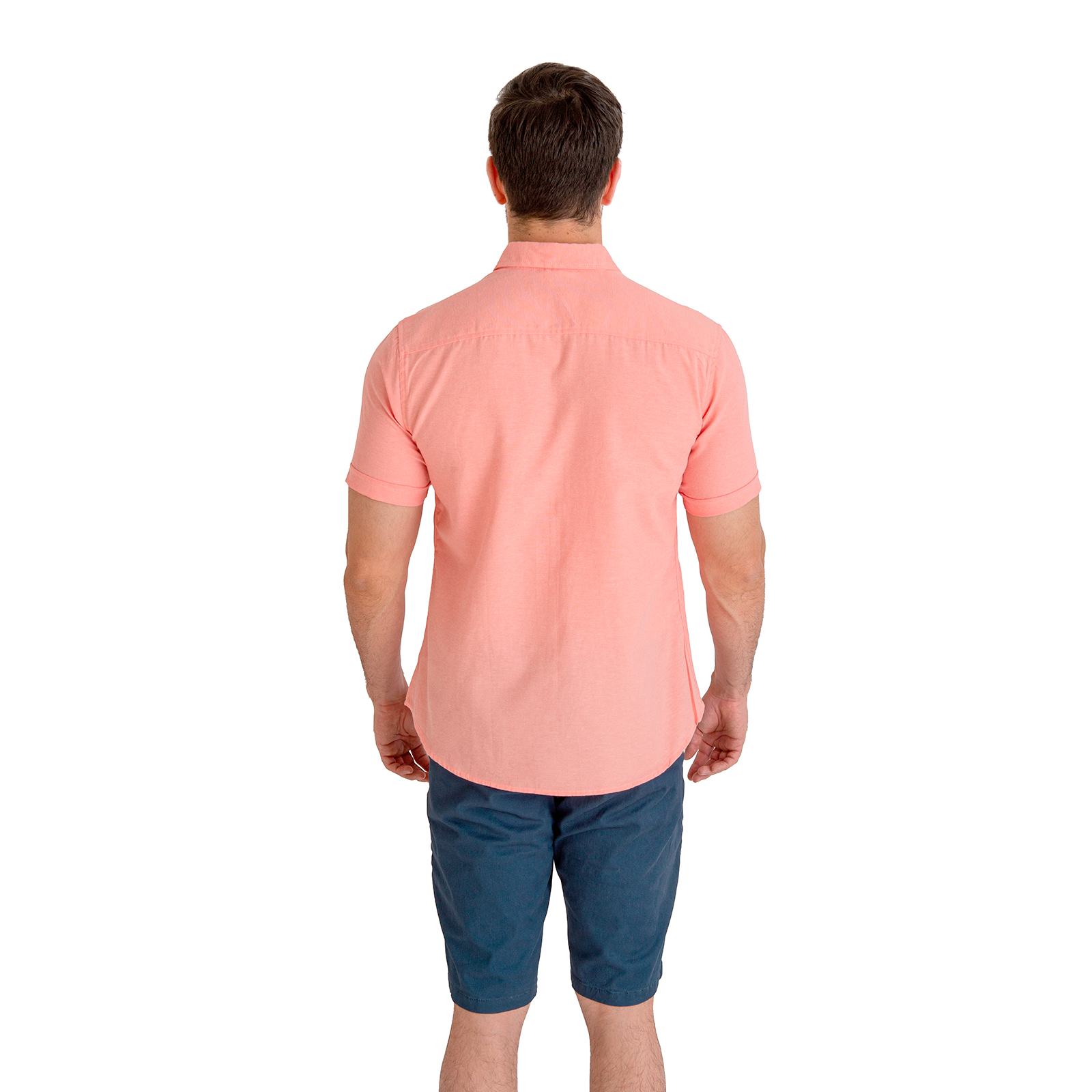 Foto 4 pulgar | Camisa Manga Corta Coral Slim Fit