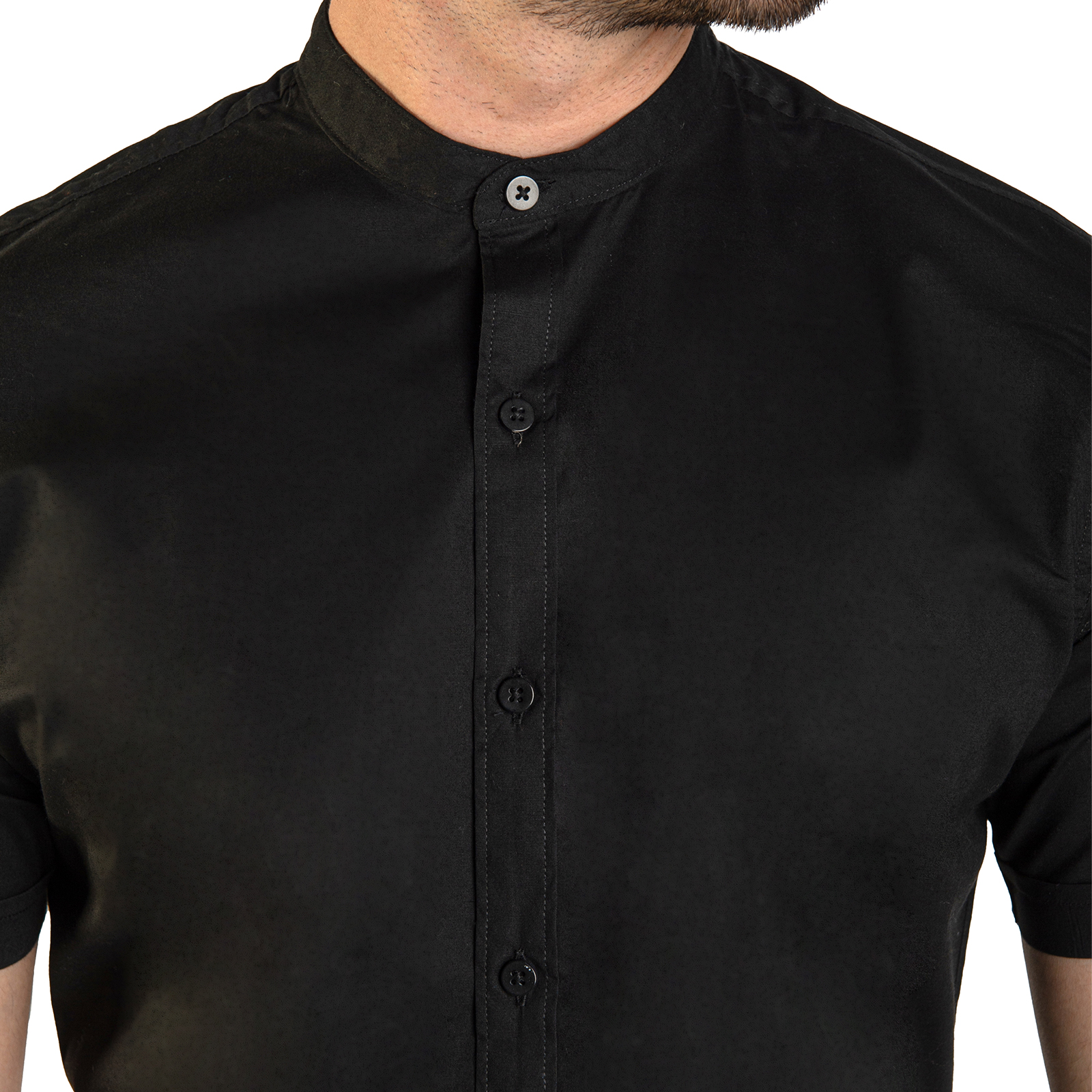 Foto 4 pulgar | Camisa Manga Corta Slim Fit CHILI BEANS CLOTHING MC/BASTRETCH color Negro