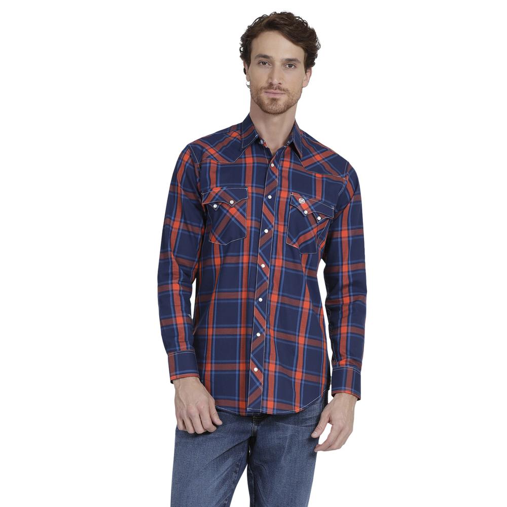 Foto 2 pulgar | Camisa Vaquera Wrangler Slim Fit Manga Larga 923 color Azul para Hombre