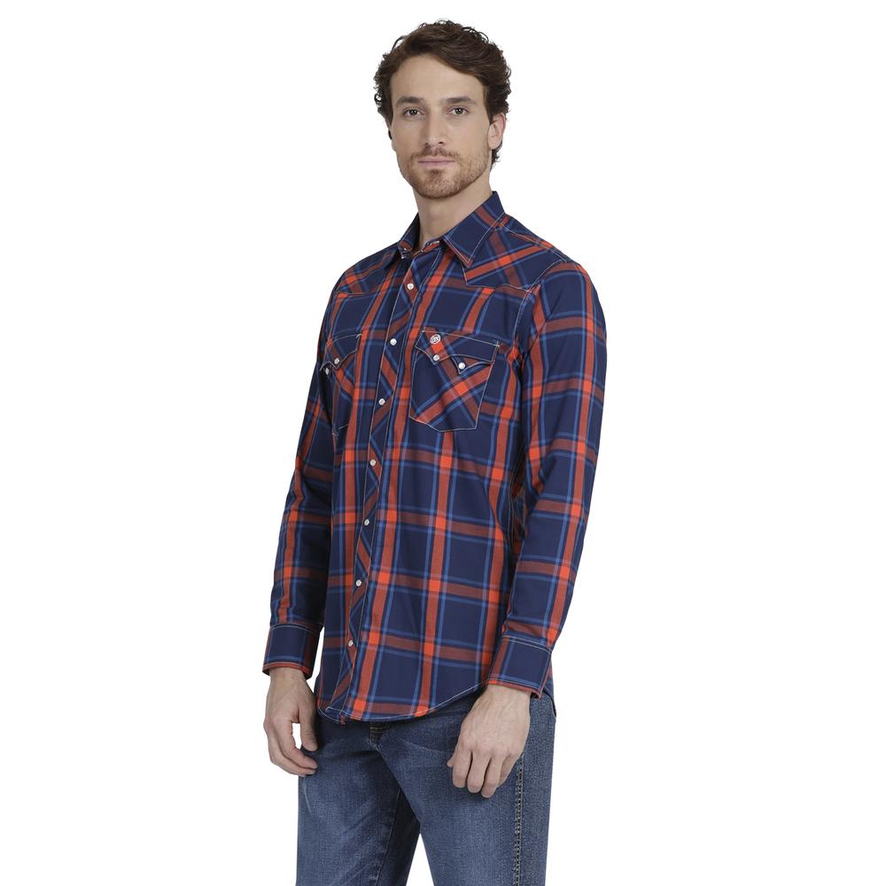 Foto 3 pulgar | Camisa Vaquera Wrangler Slim Fit Manga Larga 923 color Azul para Hombre