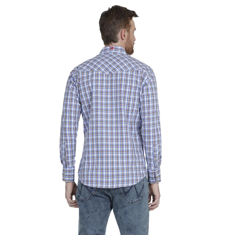 Foto 4 pulgar | Camisa Vaquera Wrangler Regular Fit Manga Larga 935 color Azul para Hombre