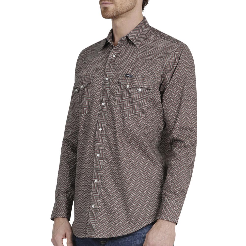 Foto 6 pulgar | Camisa Vaquera para Hombre Wrangler Slim Fit Manga Larga 982 color Marrón