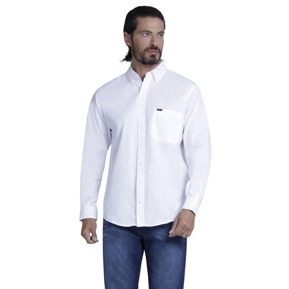 Foto 2 pulgar | Camisa Casual Lee Regular Fit Manga Larga 311 color Blanco para Hombre